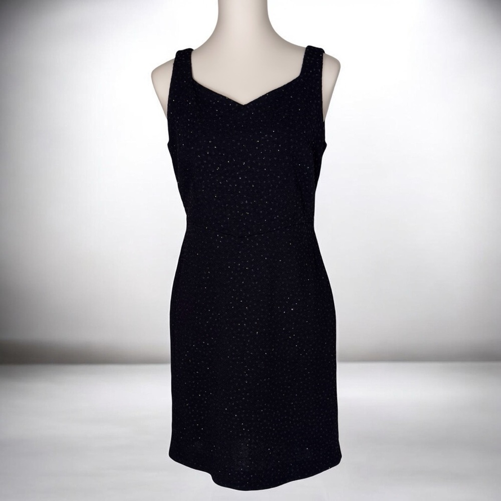 Vintage‎ David Warren 8P Glitter black dress